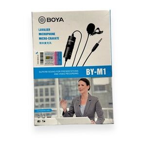 BOYA Lavalier Microphone - Omnidirectional Clip-On Mic